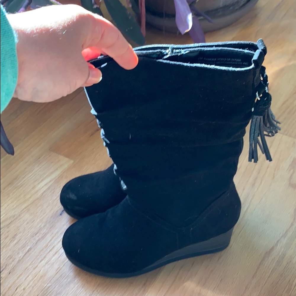 Big Girls Tall Black Boots